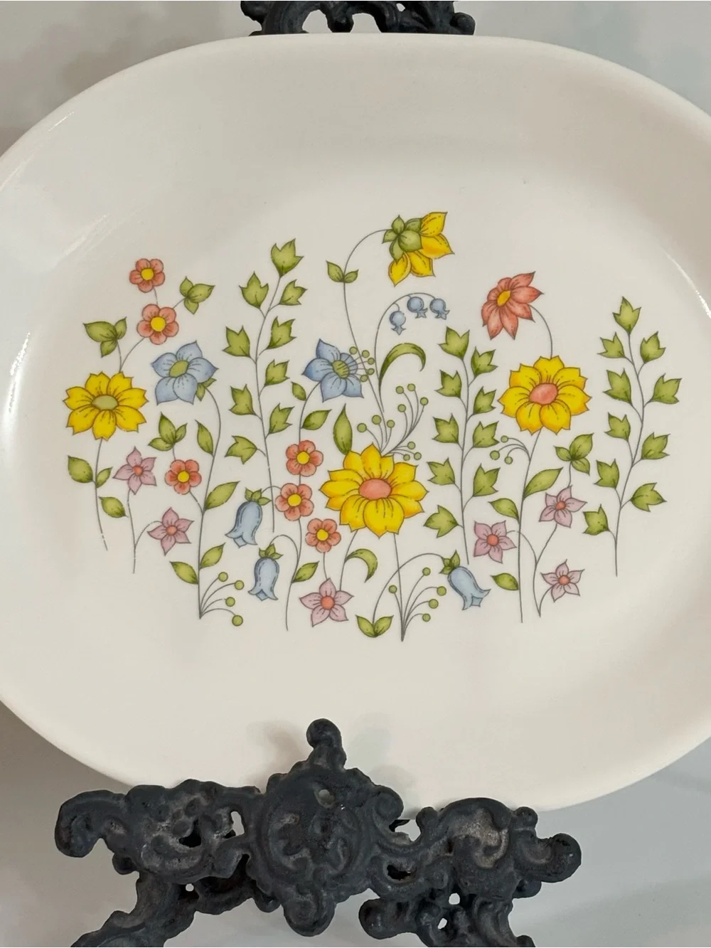 Corelle Meadow Platter Corning Spring Meadow Oval Serving Plate Retired Pattern